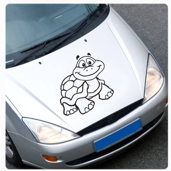 Autoaufkleber Turtle Schildkröte Be Happy! Auto Aufkleber Sticker Tattoo  A1179