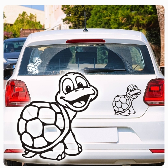 Schildkröte Turtle Auto Aufkleber Autoaufkleber Sticker  A1247