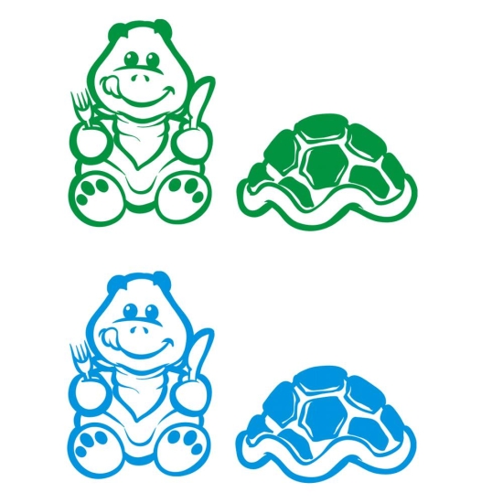 Thermomix Aufkleber Schildkröte Turtle Sticker für TM5 TM6  Tattoo TH411