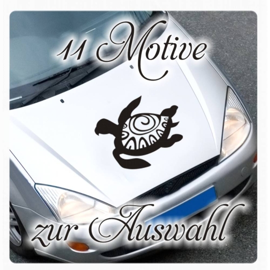 Turtles Schildkröten Motorhauben Auto Aufkleber Sticker A661