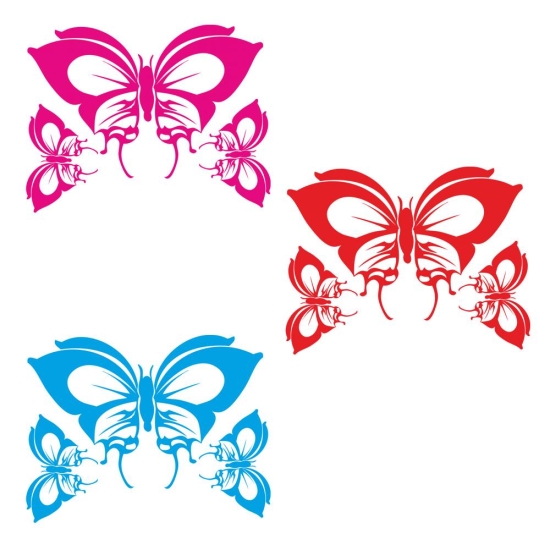 Autoaufkleber Schmetterling: Autotattoo für Motorhaube