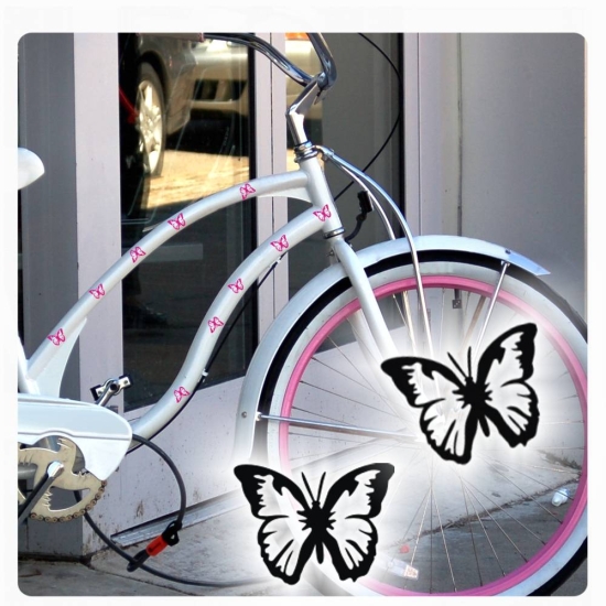 Fahrradaufkleber Schmetterlinge Butterfly Aufkleber Sticker SET F050