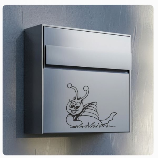 Briefkastenaufkleber Schnecke Aufkleber Sticker B007