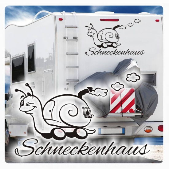 Schneckenhaus Wohnmobil Aufkleber Wohnwagen Sticker WoMo186