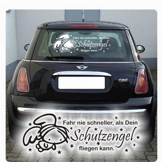 Schutzengel Auto Aufkleber Engel Angel Sterne Sticker Autoaufkleber A203