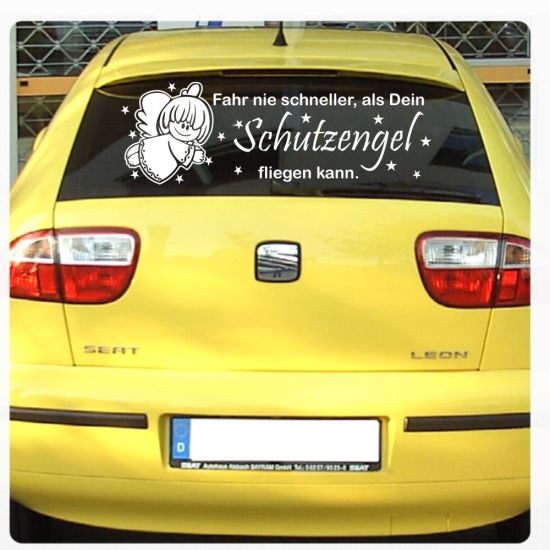 Schutzengel Auto Aufkleber Engel Angel Sterne Sticker Autoaufkleber A220