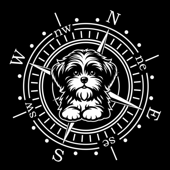 Wohnmobil Aufkleber Shih Tzu Kompass Wohnwagen Caravan Sticker WoMo496