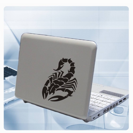 Skorpion Laptop Notebook Netbook Aufkleber Wandtattoo Scorpion Sticker LT004