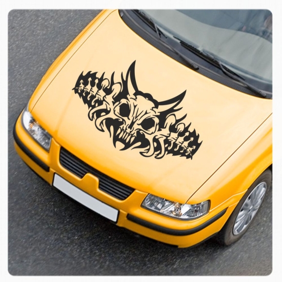 Autoaufkleber Monster Skull Auto Aufkleber Motorhauben Aufkleber Sticker A418