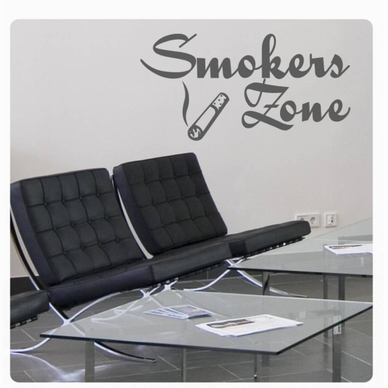 Smokers Zone Wandtattoo Wandaufkleber Küche W993