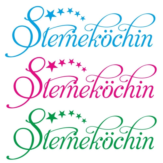 Sterneköchin Küche Wandtattoo Sterne Köchin Kochen W1741