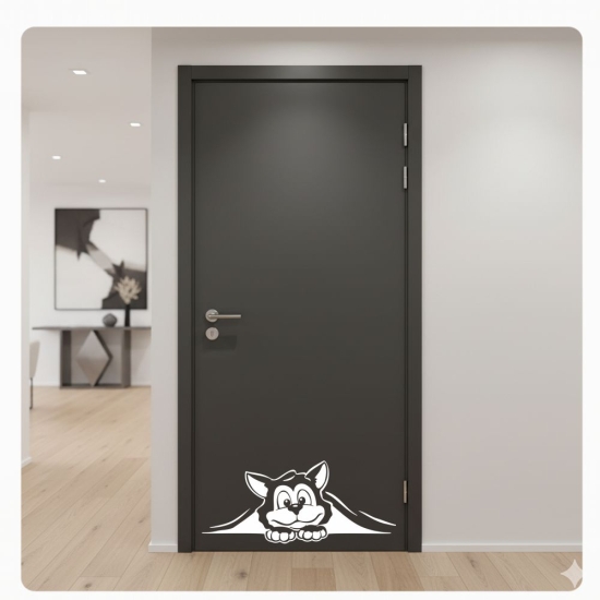 Türaufkleber Katze Kätzchen Wandaufkleber Tür Aufkleber T509