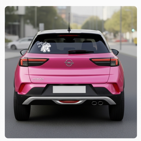 Name Text on Tour! Autoaufkleber Schildkröte Sticker Auto Aufkleber A1242