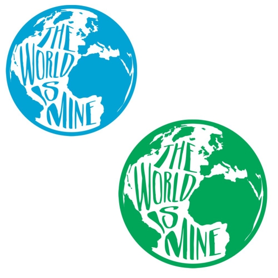 Welt THE WORLD IS MINE Wohnmobil Aufkleber Caravan Sticker WoMo109