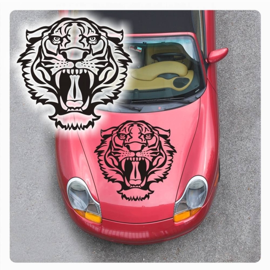 Tribal Tiger Motorhauben Auto Aufkleber Sticker A1086