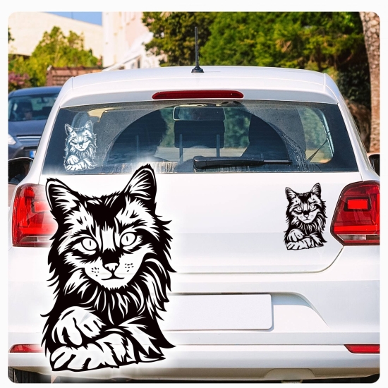 Tigerkatze Katze Kitty Autoaufkleber Auto Aufkleber Sticker A734