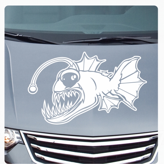 Tribal Fisch Anglerfisch Autoaufkleber Motorhauben Aufkleber A702