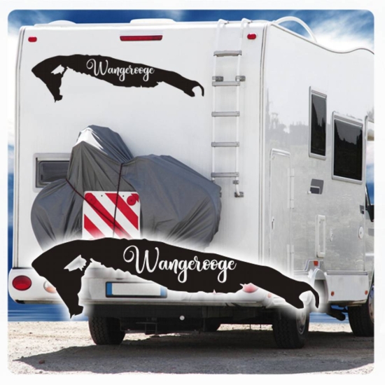 Wohnmobil Aufkleber Wangerooge Deutsche Inseln WoMo Caravan Aufkleber Sticker WoMo146