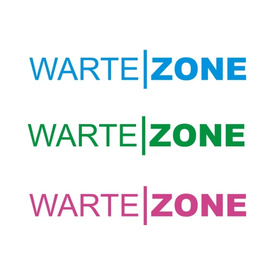 Warte Zone  Wartezone Wandtattoo Wandaufkleber Praxis Arzt W150