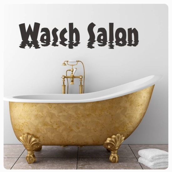 Wandtattoo Wasch Salon Wandaufkleber Badezimmer W1573