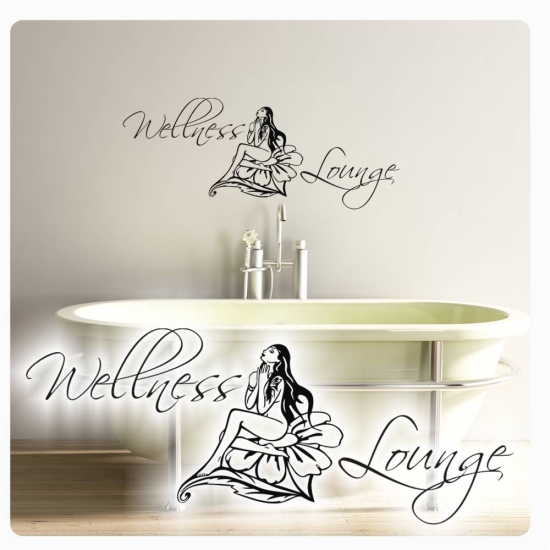 Wellness Lounge Elfe Fee Wandtattoo Wandaufkleber Küche W935