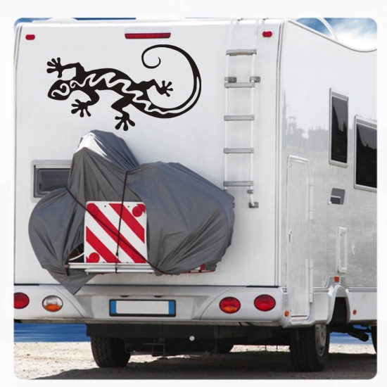 Gecko Echse Wohnmobil Aufkleber Wohnwagen Caravan Sticker WoMo001