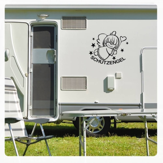 Wohnmobil Aufkleber Schutzengel Angel Engel WoMo Caravan Aufkleber Sticker WoMo151