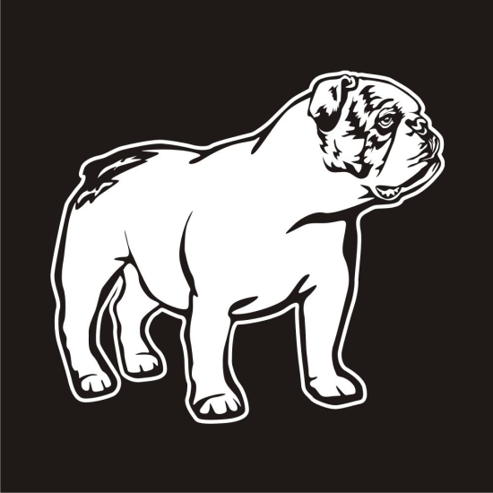 Englische Bulldogge Autoaufkleber Auto Aufkleber Sticker A767