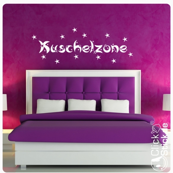 Kuschelzone Wandtattoo Schlafzimmer Wandaufkleber W956