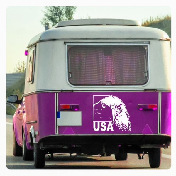 Adler Weißkopfseeadler USA Wohnmobil Aufkleber Wohnwagen Sticker WoMo083