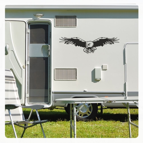 Adler Weißkopfadler Eagle Wohnmobil Aufkleber Caravan Sticker WoMo416