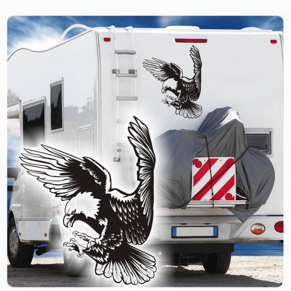 Weißkopfadler Adler Sticker Aufkleber Autoaufkleber Wohnmobil Caravan Wohnwagen WoMo066