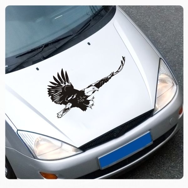 Motorhauben Aufkleber  Adler Eagle Seeadler Autoaufkleber Sticker A628