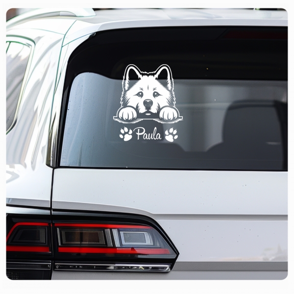 Akita Inu Autoaufkleber Auto Aufkleber Sticker Hund Pfoten A4266