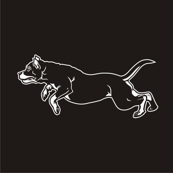 American Staffordshire Terrier Hunde Pfoten Auto Aufkleber Autoaufkleber A678