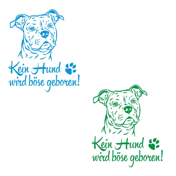 Autoaufkleber American Staffordshire Terrier Hundeaufkleber Auto Aufkleber A4116