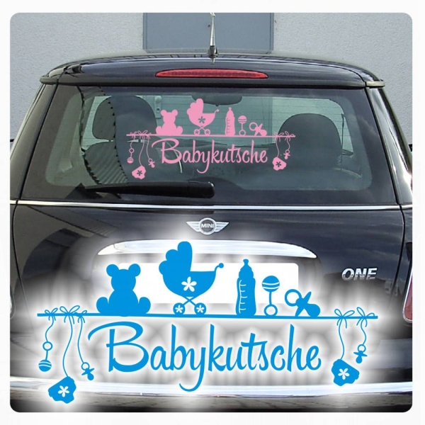 Babykutsche Autoaufkleber Baby Aufkleber Sticker A1069