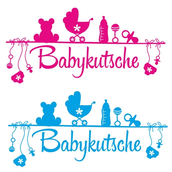 Babykutsche Autoaufkleber Baby Aufkleber Sticker A1069