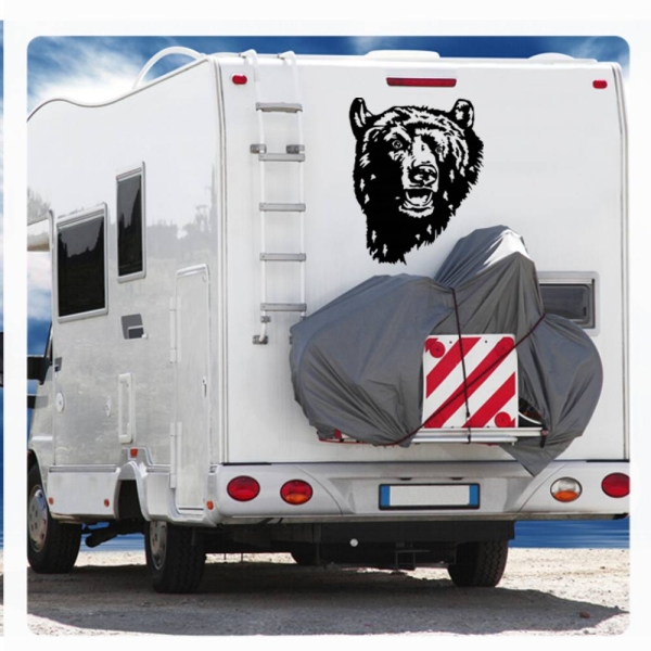 Bär Grizzly Wohnmobil Aufkleber Caravan Sticker WoMo161