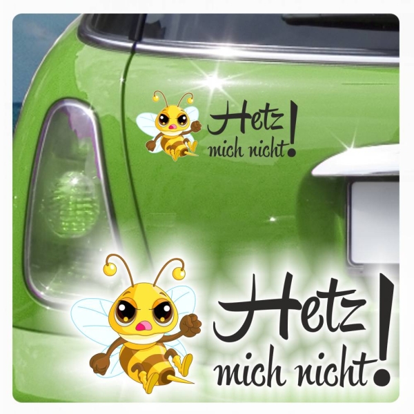 Autoaufkleber Hetz mich nicht Böse Hornisse Biene Wespe Aufkleber Sticker DA334