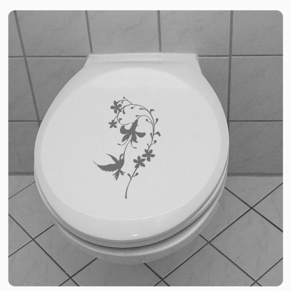 Hibiskus Blume WC Deckel Aufkleber Wandtattoo TDA051