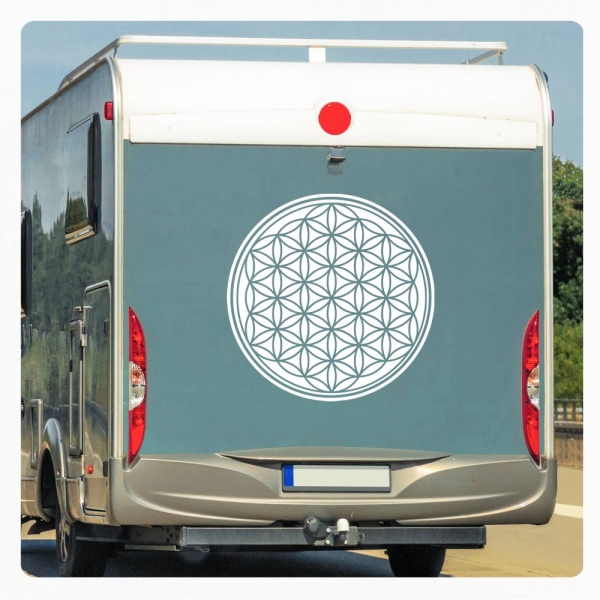 Blume des Lebens Wohnmobil Aufkleber Wohnwagen Caravan Wohnwagen Sticker WoMo420