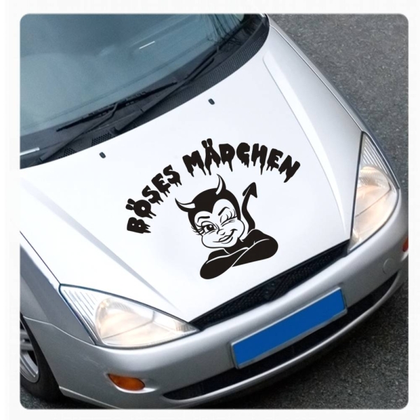 Böses Mädchen Auto Aufkleber Autoaufkleber Sticker A3020