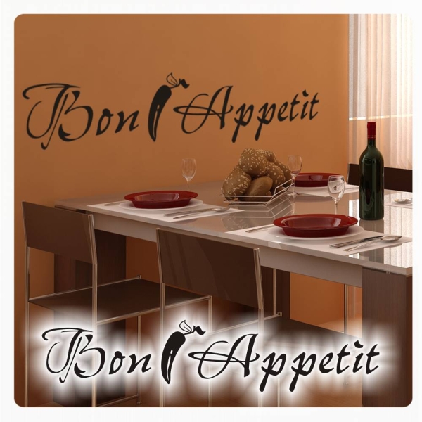 Bon Appetit Wandtattoo Wandaufkleber Guten Appetit Chili W995