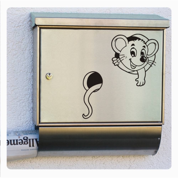 Briefkastenaufkleber Maus Briefkasten Aufkleber Sticker B014