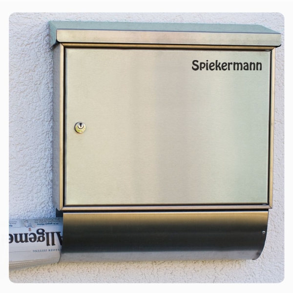 Briefkastenaufkleber Name  Wunschname Aufkleber B018