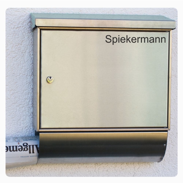 Briefkastenaufkleber Name Wunschname Aufkleber B019