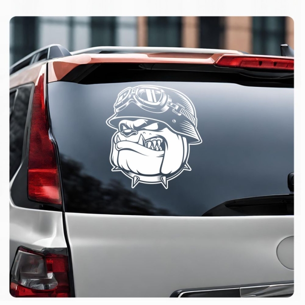 Bulldogge Motorradhelm Biker Autoaufkleber Auto Aufkleber Sticker A842