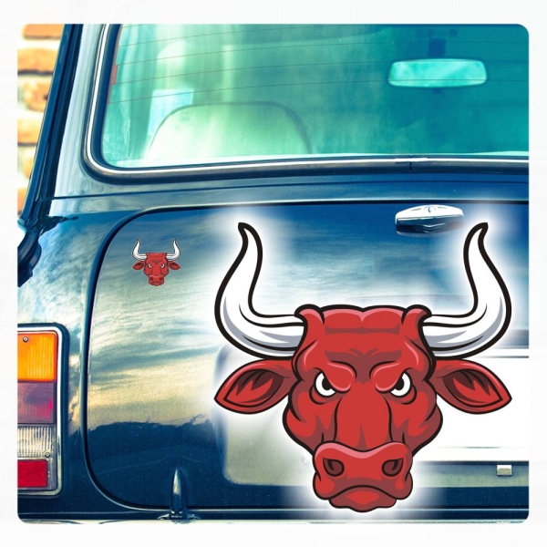 Stier Bulle Bullenkopf Auto Aufkleber Autoaufkleber Sticker Bull Tattoo DA043