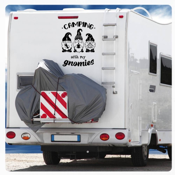 Camping Gnomes Wohnmobil Aufkleber Sticker Wohnwagen WoMo219